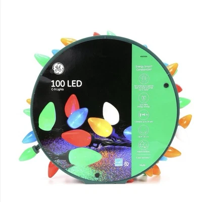 GE Energy Smart Colorite 100 Lights C9 LED Multicolor Christmas party 66 feet - Image 1 of 4