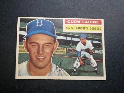 1956 Topps # 295 Clem Labine EX - Image 1 of 2