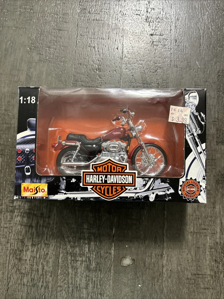 Bicicleta diecast Maisto Harley Davidson XLH Sportster 1200 1997 escala 1:18 nueva Foto 1 de 4
