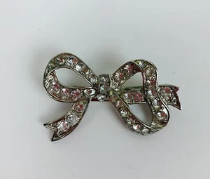 Strass Schleife Brosche Anstecknadel ausgefallenes Band Schleife - Bild 1 von 6