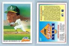 Rickey Henderson #397 Score 1991 Baseball All Star Trading Card