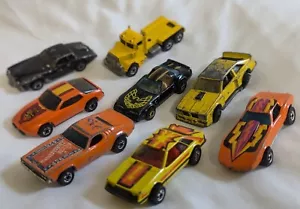 1970's HOT WHEELS Hot Bird MUSTANG Corvette DUKES LEE Flat Out PORSCHE Car LOT - Picture 1 of 11