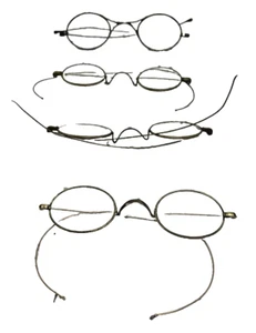 Juego de 4 gafas redondas con borde de alambre antiguo de colección - Imagen 1 de 3