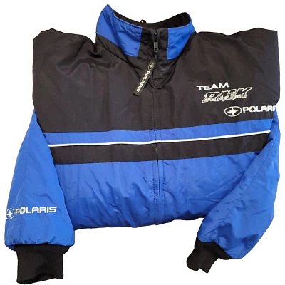 Pure Polaris 男式 Team RMK 赛车雪地摩托衬垫绝缘全拉链 L 外套 — 第 1/4 张图片