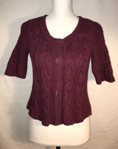 American Eagle Outfitters Pullover, Größe M, weinrot, Kurzarm - Bild 1 von 5