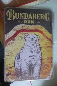 BUNDABERG RUM METAL TIN SIGN man cave bar retro style 30 by 20 cm - Picture 1 of 1