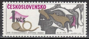 Czechoslovakia MNH 1972 Mi 2116 Sc 1858 Post Horn and Allegory. Stamp Day ** - Picture 1 of 1