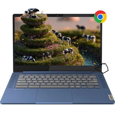 Lenovo IdeaPad Slim 3 Chromebook 14" FHD Laptop computer 4GB RAM UP TO 320GB UFS - Image 1 of 4