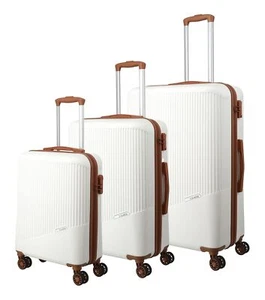 travelite Bali 4W Trolley L / M / S Trolley White / Cognac weiß hellbraun Neu - Bild 1 von 1