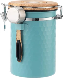 Coffee Canisters Airtight Coffee Bean Storage Container Kitchen Stainless Steel - Picture 1 of 8
