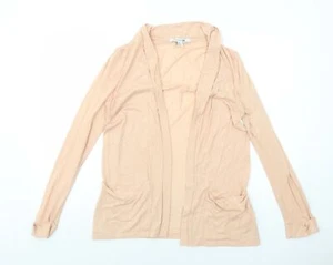 FOREVER 21 Womens Pink Collared Polyester Blend Cardigan Size M - Open - Picture 1 of 10