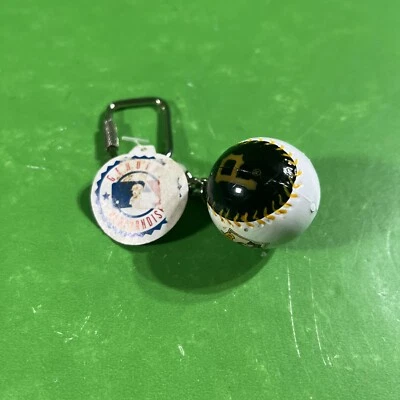 Vintage MLB PITTSBURGH PIRATES Baseball Sports Brat Keychain 1986 J.F.S. - Image 1 of 4
