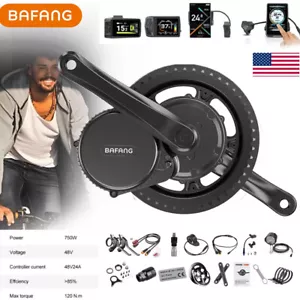 48V 750W Bafang Mid Motor 8FUN BBS02B Electric Bike Ebike Conversion Kit 68-73mm - Picture 1 of 23