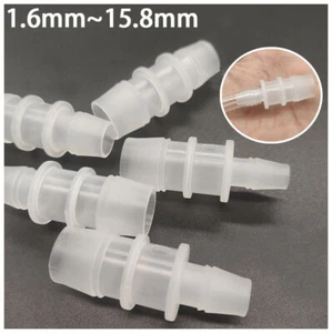 Straight Joiner Tubing Hose Pipe Plastic Barbed Tube Connector Hose 1.6mm~15.8mm - Picture 1 of 12