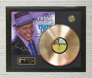 Frank Sinatra Framed wood Reproduction Signature LP Record Display. 02 - Picture 1 of 5