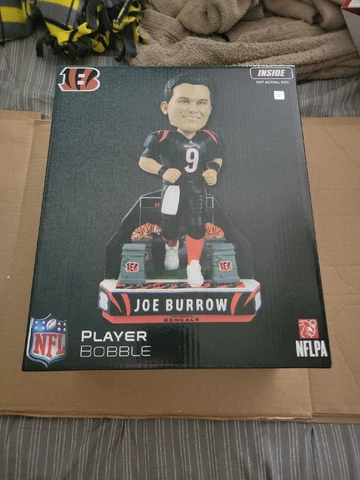 Joe Burrow Cincinnati Bengals Tunnel Entrance Bobblehead FOCO New In Box Unopene Cover