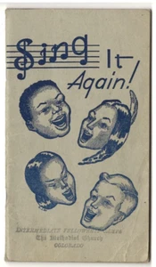 Vintage Sing It Again libro di canzoni opuscolo chiesa metodista musica spirituale 1946 - Foto 1 di 4
