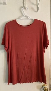 Torrid Damen Plus superweich rostgerippt Salat Detail Top Größe 1X ECU - Bild 1 von 3