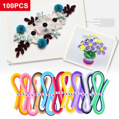 900 Strips Paper Quilling Strips 9 Kinds Gradient Colors For Decorate Home Craft - image 1 of 4