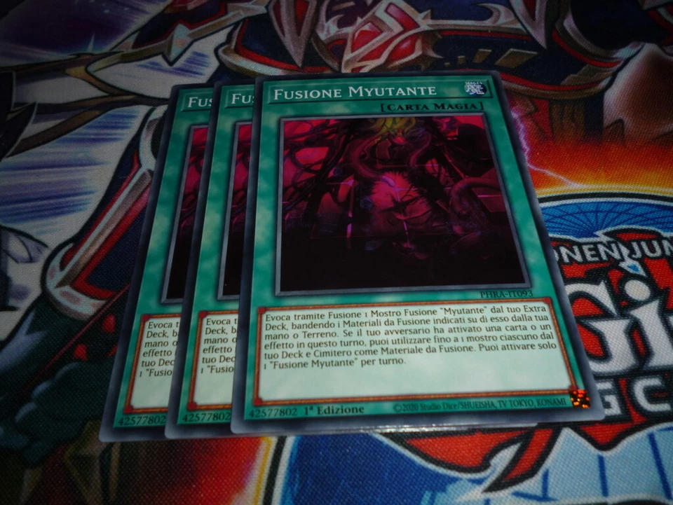 YU GI OH 3 x FUSIONE MYUTANTE - PHRA IT093 COMUNE - ITA - Immagine 1 di 1
