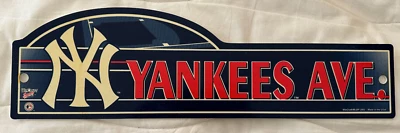 NEW YORK YANKEES AVENUE SIGN AVE MLB 17 1/2" X 5" - Изображение 1 из 3