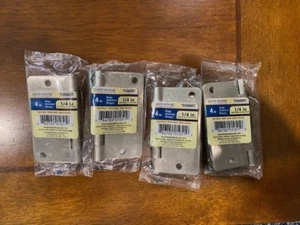 Gatehouse 4" Entry Door Hinge, 1/4 Radius Corner, Satin Nickel 0308897, Lot of 4 - Picture 1 of 1