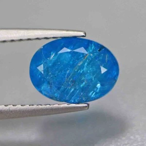 2.18 Cts Ravishing Best Color 100% Natural Unheated Neon Blue Apatie_Brazil - Picture 1 of 5