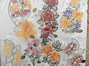 Fenster Bild PLAUENER SPITZE Fenster Deko Frühling Sommer Blumen bunt - Bild 1 von 6