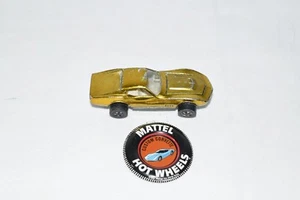 Original 1968 Hot Wheels Redline Custom Corvette in Gold with Button - Picture 1 of 9