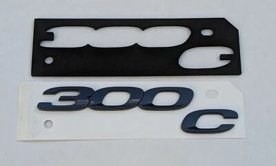 2015-23 Chrysler 300-C Genuine OEM Mopar Nameplate Black Emblem 68615066AA - Image 1 of 4