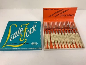 Juego de 12 horquillas de entremeses de acero inoxidable Little Fork Japón caja original - Imagen 1 de 4