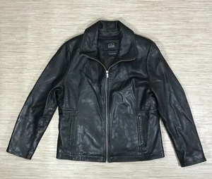 Chaqueta Negra Wilsons Cuero Pelle Studio Mujer XL Motocicleta con Cremallera Thinsulate - Imagen 1 de 10