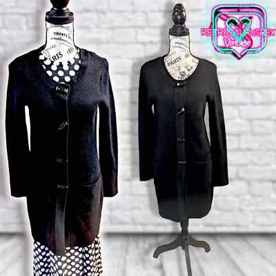 Vestido suéter cárdigan plumero tejido retro vintage Foto 1 de 4