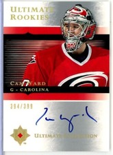 2005-06 Ultimate Collection #107 Cam Ward RC AUTO /399 - Carolina Hurricanes