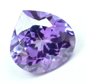 Piedra preciosa certificada pera gris-púrpura cambio de color alejandrita natural de 5,60 quilates - Imagen 1 de 7