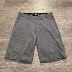 Travis Mathew Shorts Mens 32 Gray Flat Front Chino Golf 10" Outdoor Lightweight - Picture 1 of 10