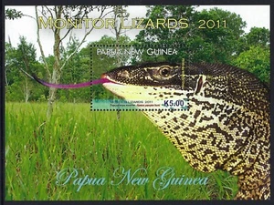 2011 PNG SG#1460 Monitor Lizards K5 mini sheet mint MUH Papua New Guinea - Picture 1 of 1