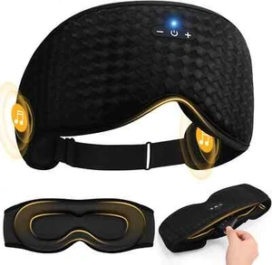 Máscara para dormir contorneada 3D con auriculares Bluetooth, apagón ajustable para dormir - Imagen 1 de 1