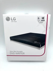 LG Storage GP60NB50 External Slim DVDRW 8x- Black Brand New - Afbeelding 1 van 2