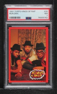 1991 Topps Kings of Rap Run DMC #20 PSA 7 0a4f