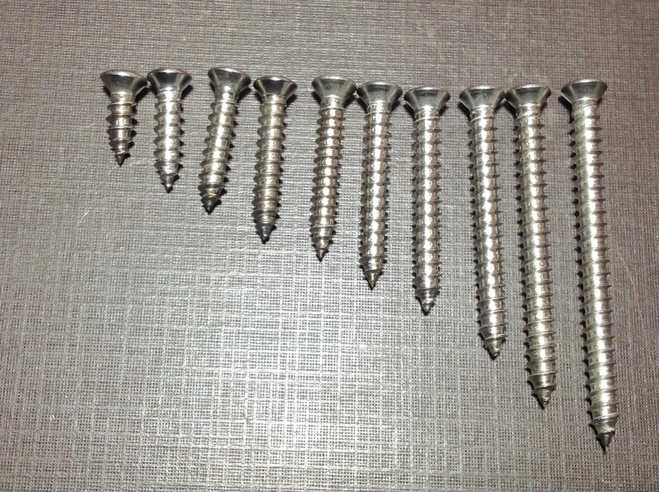 100p #8 con #6 Cabeza Ovalada Acero Inoxidable Guarnición Moldura Tornillos Surtido Se Adapta a GM Foto 1 de 3