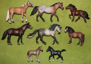 *** SCHLEICH Pferd: 8 alte Pferde / rar - Andalusier, Isländer, Dartmoor... *** - Bild 1 von 1