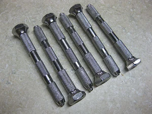 SWIVEL HEAD PIN VISE 6pc SET MILLED FROM SOLID BAR STOCK NOT ROLL STEEL - Picture 1 of 11