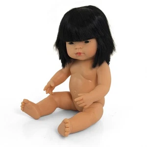 Miniland Educational Baby Doll Asian Girl 38cm Undressed - Picture 1 of 1