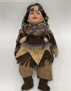 Cathay Collection Porzellan Puppe Indianer Limited Edition 379von 5000 - Bild 1 von 4