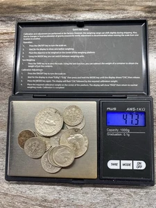 1964 and earlier US United States 16 coin lot quarters dimes .900 silver 47.3 g - Bild 1 von 2
