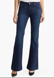 7 For All Mankind Women's Dojo Flared Jeans Blue Kaia Size 30 NEW** - Picture 1 of 15