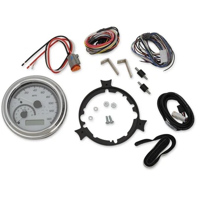 Dakota Digital MXV Series Analog Gauge System - White/Gray/Chrome MVX-2002-WG-C - Image 1 of 4
