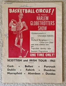 1963 HARLEM GLOBETROTTERS SHOW UK TOUR MIT 29× AUTOGRAMMEN - Bild 1 von 14