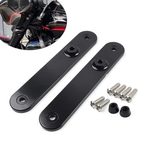 2x Front Turn Signal Relocation Mount Fit Harley Electra Street Glide Road King - Picture 1 of 12